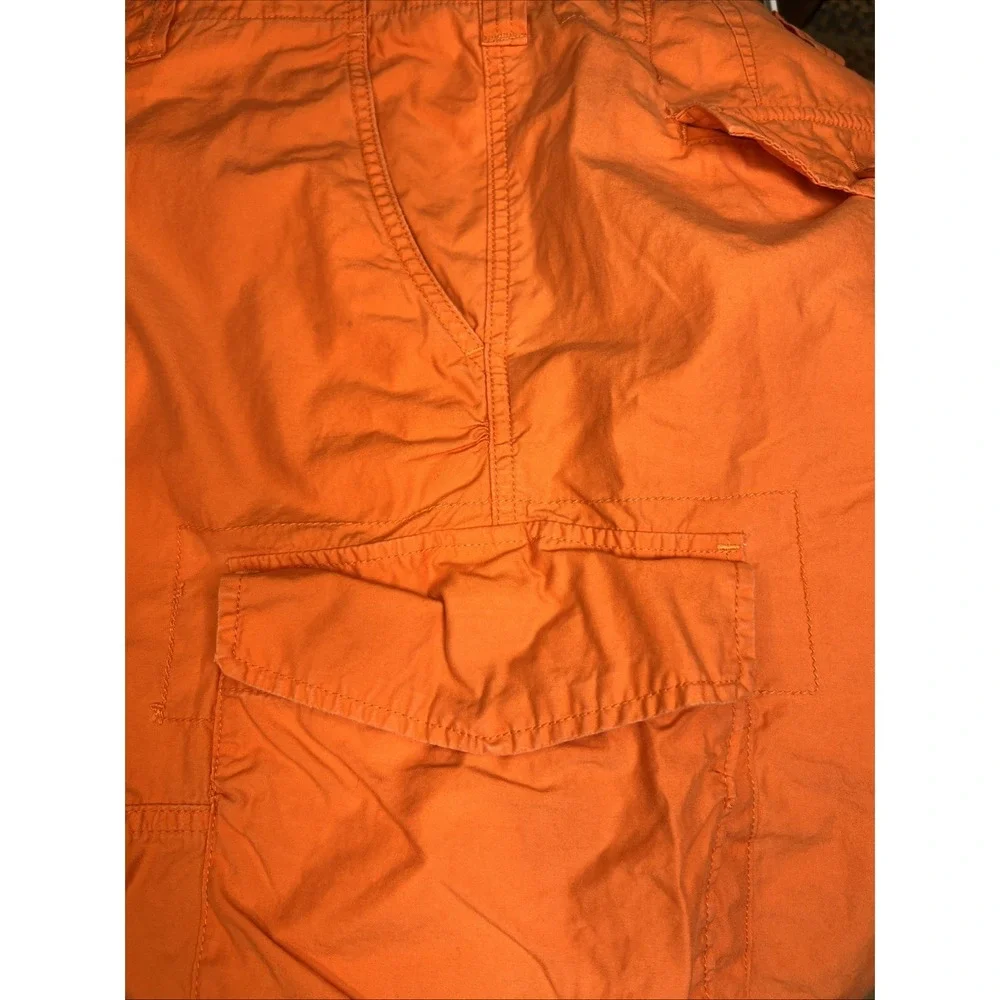 Polo Ralph Lauren Cargo Shorts Mens 44 Orange Cotton Classic Fit Utility Pocket